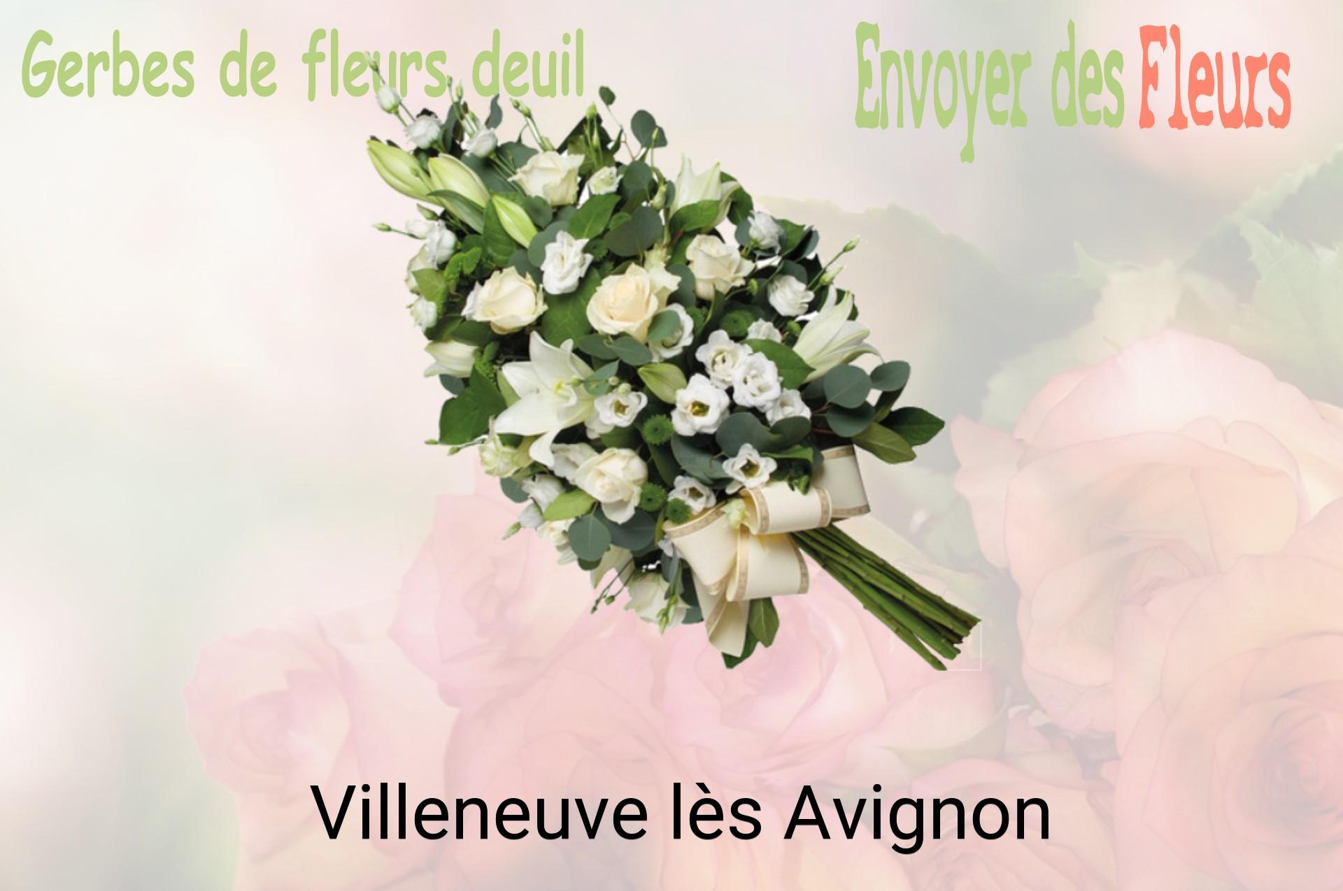 Gerbe de fleurs de deuil livrée à Villeneuve-lès-Avignon